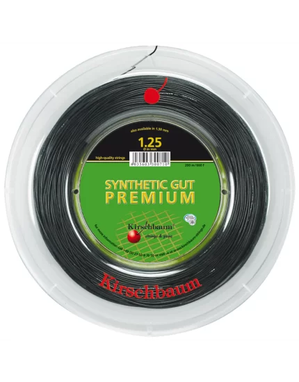 Kirschbaum Synthetic Gut Premium Czarny 200m - naciąg tenisowy