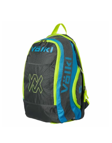 Volkl Tour Backpack Charcoal Neon Blue Neon Yellow - plecak tenisowy