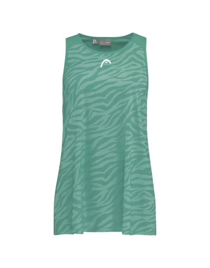 Head AGILITY Tank Top Girl Nile Green - dziewczęcy top tenisowy
