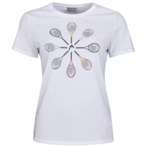 Head RACQUET T-Shirt G Biała - koszulka tenisowa