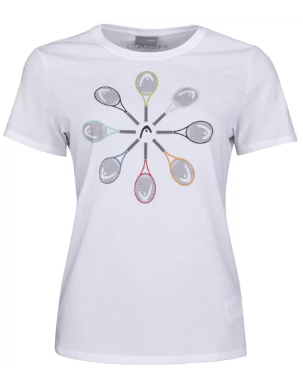Head RACQUET T-Shirt G Biała - koszulka tenisowa