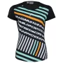 Head Sammy T-Shirt G Black Print Vision - dziewczęca koszulka tenisowa