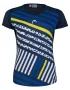 Head Sammy T-Shirt G Dark Blue Print Vision - dziewczęca koszulka tenisowa
