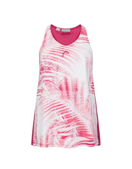 Head AGILITY Tank Top Mulberry Print Vision - dziewczęca koszulka tenisowa
