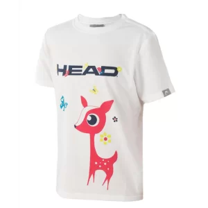 Head Maria T-Shirt G White - koszulka tenisowa dziewczęca