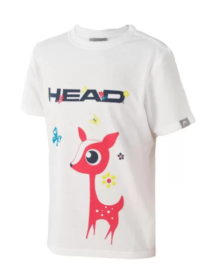 Head Maria T-Shirt G White - koszulka tenisowa dziewczęca