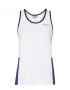 Head Club Tank Top G White Royal Blue 2020 - koszulka tenisowa dziewczęca