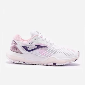 Joma Point Lady 2402 White Pink - obuwie tenisowe