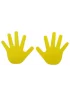 Pro's Pro Hand Shape Floor Markers Yellow, pair - dłonie