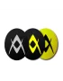 Volkl Vibra Stop Yellow Black (48 szt.) - wibrastopy