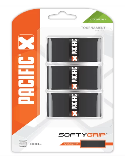 Pacific Softy Grip Czarne (3 szt.) - owijki tenisowe