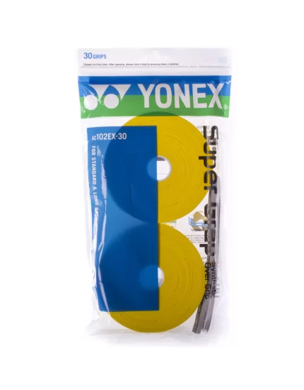 Yonex Super Grap Żółte (30 szt.) - owijki tenisowe