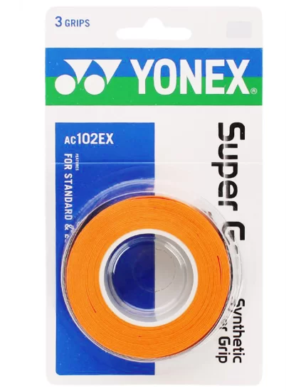 Yonex Super Grap Pomarańczowe (3 szt.) - owijki tenisowe