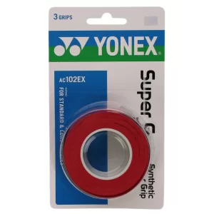 Yonex Super Grap Czerwone (3 szt.) - owijki tenisowe