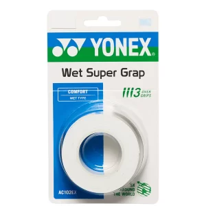 Yonex Wet Super Grap Białe (3 szt.) - owijki wierzchnie