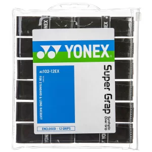 Yonex Super Grap Czarne (12 szt.) - owijki tenisowe