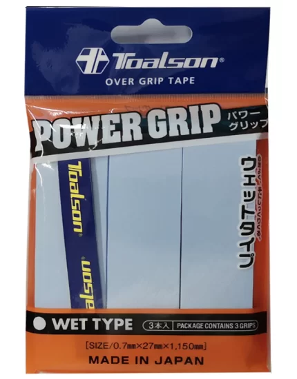 Toalson Power Grip Light Blue (3 szt.) - owijki tenisowe