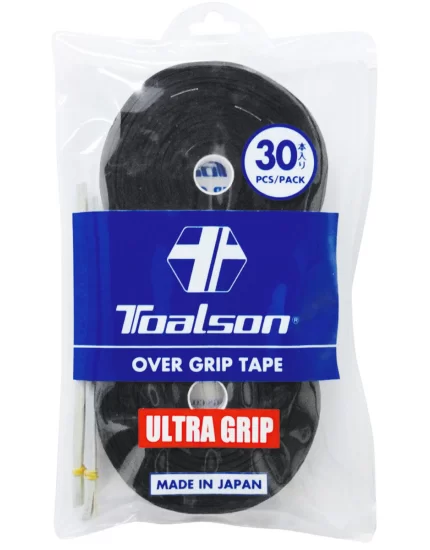 Toalson Ultra Grip Tape Czarne (30 szt.) - owijki tenisowe