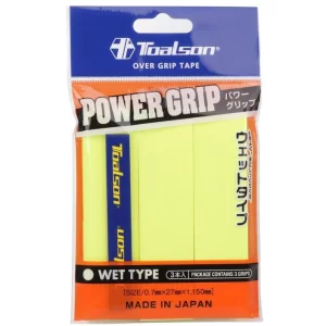 Toalson Power Grip Żółte (3 szt.) - owijki tenisowe