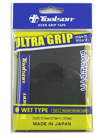 Toalson Ultra Grip Czarne (3 szt.) - owijki wierzchnie
