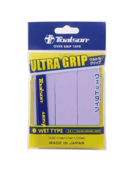 Toalson Ultra Grip Fioletowe (3 szt.) - owijki tenisowe