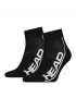 Head Performance Quarter Czarne  (2 pary) - skarpety tenisowe