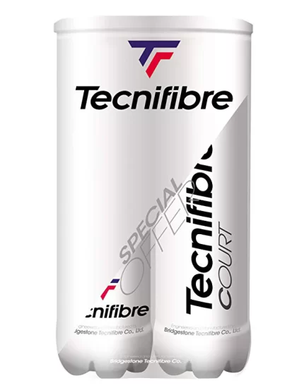 Tecnifibre Court (4 szt.) Dwupak - piłki tenisowe
