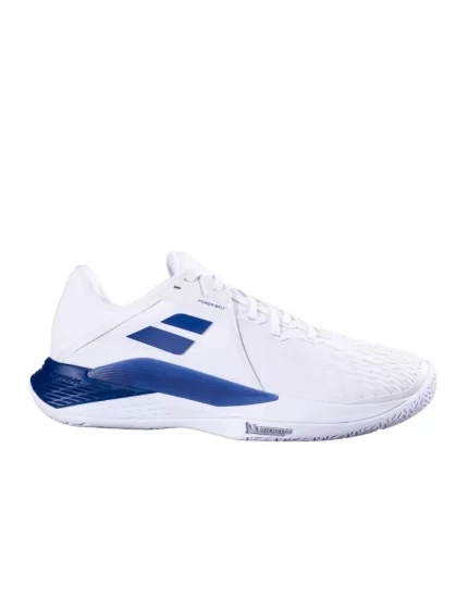Babolat Propulse Fury 3 AC White Dark Blue - buty do tenisa