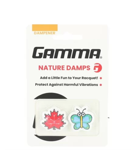 Gamma Nature Tennis Dampener Maple Leaf Butterfly (2 szt.) - wbrastopy