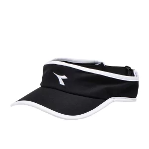 Diadora Tennis Visor Black White - daszek tenisowy