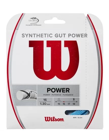 Wilson Synthetic Gut Power Niebieski 12m - naciąg tenisowy