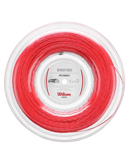 Wilson Revolve Twist Czerwony 200m - naciąg tenisowy