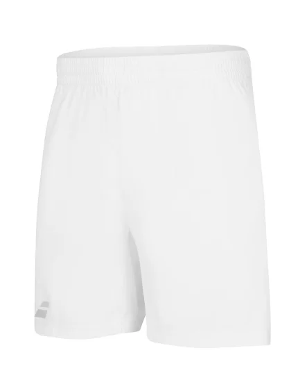 Babolat Play Short Męskie Białe - spodenki tenisowe