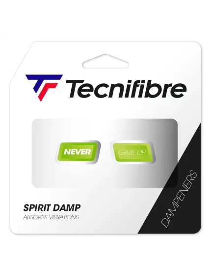 Tecnifibre Spirit Damp Never Give Up Zielone (2 szt.) - wibrastopy