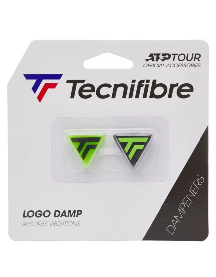 Tecnifibre Logo Damp Lime - tłumiki drgań