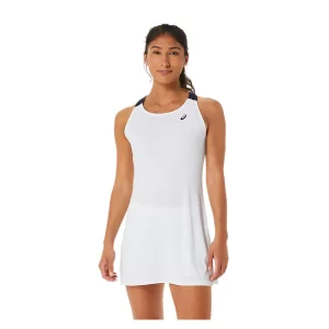 Asics Women Court Dress Brilliant White Midnight - sukienka tenisowa