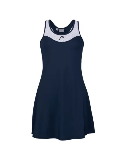 Head DIANA Dress W Granatowo Biała - sukienka tenisowa