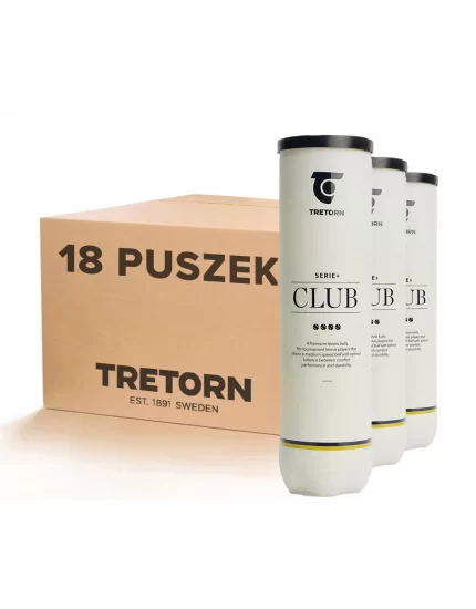 Tretorn Serie+ Club (4 szt.) - karton (18 puszek)