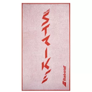Babolat Medium Towel White Strike Red - ręcznik tenisowy