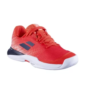 Babolat Jet Mach 3 AC Junior Strike Red White - juniorskie buty tenisowe