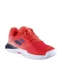 Babolat Jet Mach 3 AC Junior Strike Red White - juniorskie buty tenisowe