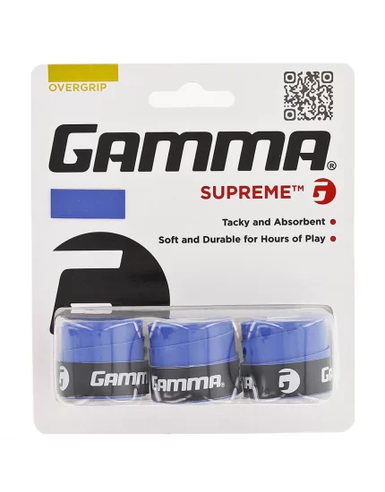 Gamma Supreme Overgrip Niebieskie (3 szt.) - owijki tenisowe