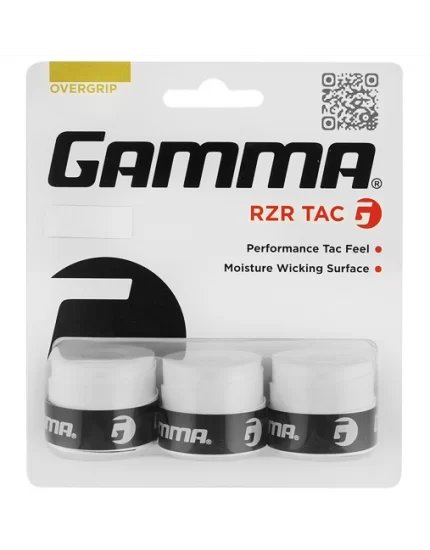 Gamma RZR Tac Białe (3 szt.) - owijki tenisowe