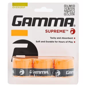Gamma Supreme Overgrip Pomarańczowe (3 szt.) - owijki tenisowe