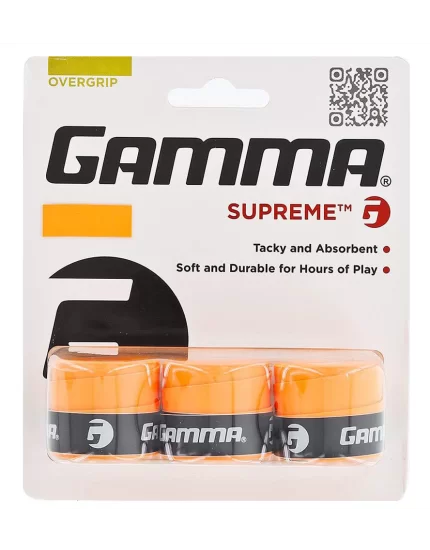 Gamma Supreme Overgrip Pomarańczowe (3 szt.) - owijki tenisowe