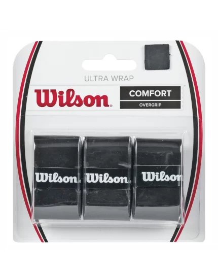 Wilson Ultra Wrap Czarne (3 szt.) - owijki wierzchnie