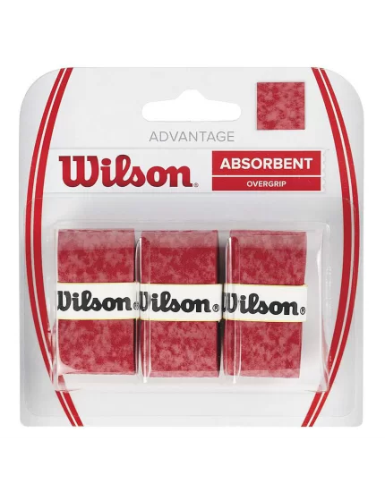 Wilson Advantage Czerwone (3 szt.) - owijki wierzchnie