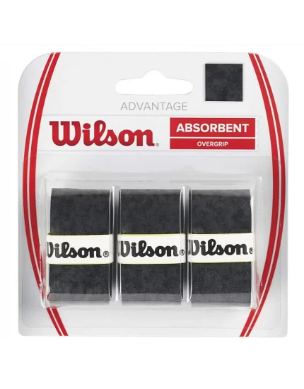 Wilson Advantage Czarne (3 szt.) - owijki wierzchnie