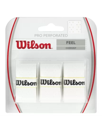 Wilson Pro Perforated Białe (3 szt.) - owijki wierzchnie