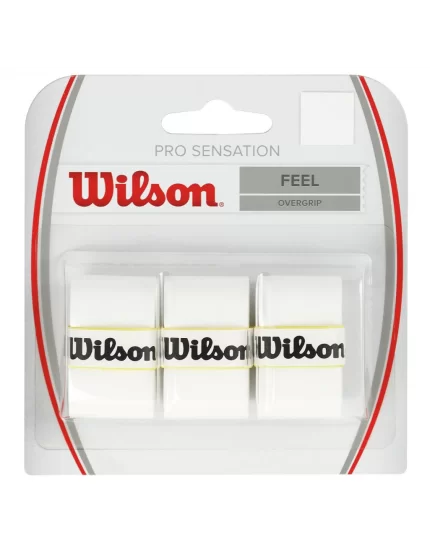 Wilson Pro Sensation Białe (3 szt.) - owijki tenisowe